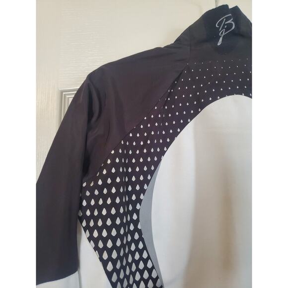 Bjorn Daehlie Black White Pattern Full Zip Running Jacket - Women's Size Large - Picture 10 of 14